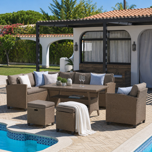 Garden dining set - garden, corner
