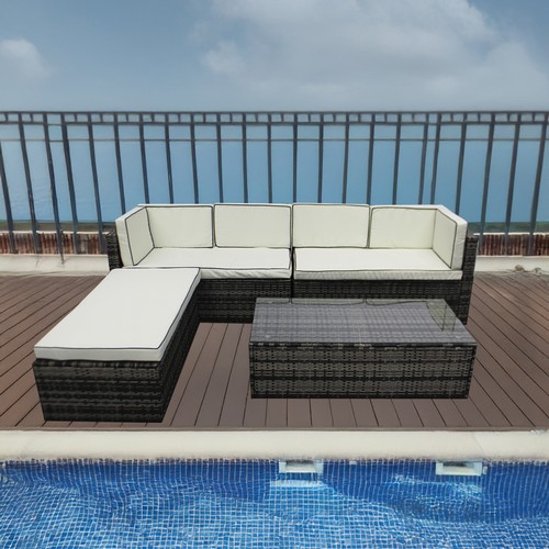 Seater outdoor rattan garden - 6,
