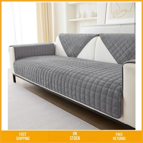 Plush flannel sofa - plush, slipcover