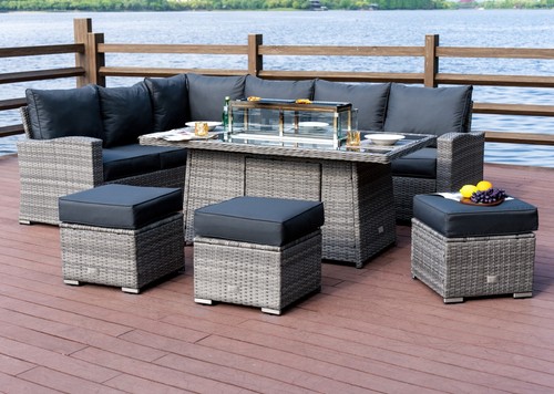 Rattan garden furniture - garden, set