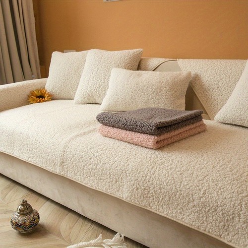 Faux lamb wool sofa - lamb,