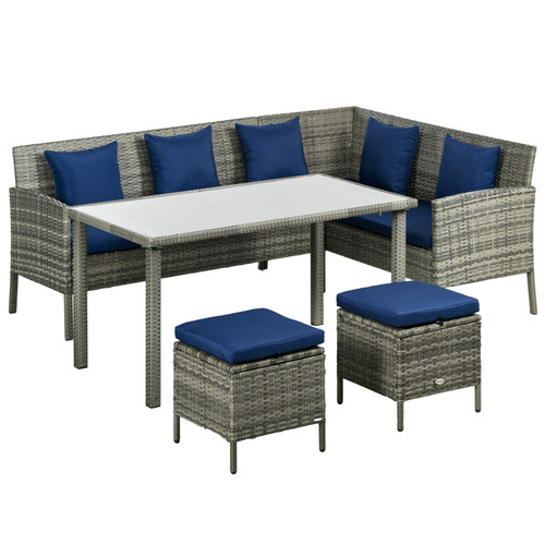 Piece rattan corner sofa - 5,
