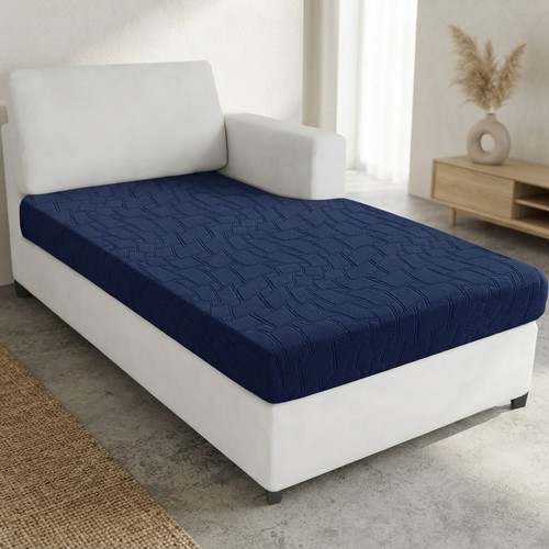 Washable navy blue slipcover - navy,